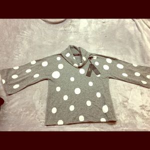 NWT Sempre cowl neck 1/4 sleeve %100 cashmere